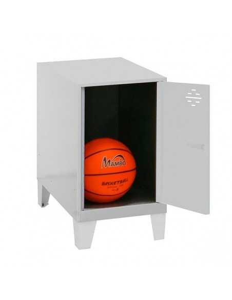 Armario Taquilla SIMON LOCKER Monobloque Mini 475x400x500+PIES Gris | Taquilla metálica SimonLocker para vestuarios y oficinas