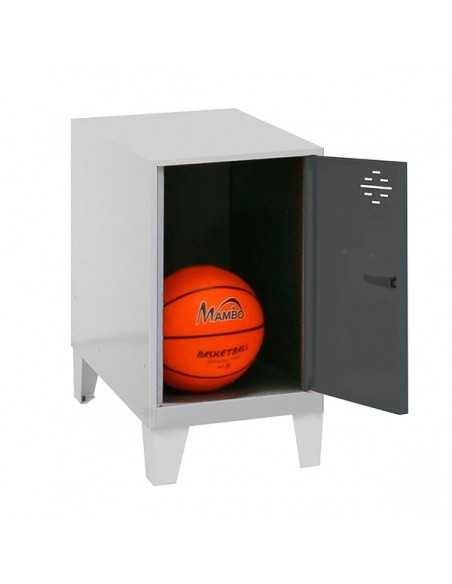 Armario Taquilla SIMON LOCKER Monobloque Mini 475x400x500+PIES GR/ANT | Taquilla metálica SimonLocker para vestuarios y oficinas