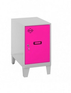 Armario Taquilla SIMON LOCKER Monobloque Mini 475x400x500+PIES GR/ROS | Taquilla metálica SimonLocker para vestuarios y oficinas 2