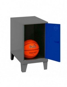 Armario Taquilla SIMON LOCKER Monobloque Mini 475x400x500+PIES ANT/AZU | Taquilla metálica SimonLocker para vestuarios y oficina