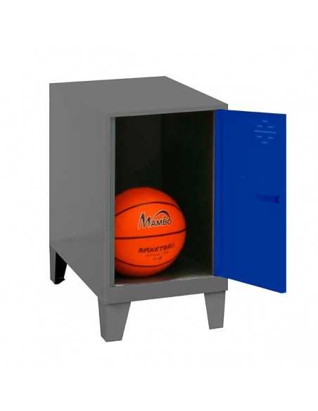 Armario Taquilla SIMON LOCKER Monobloque Mini 475x400x500+PIES ANT/AZU | Taquilla metálica SimonLocker para vestuarios y oficina