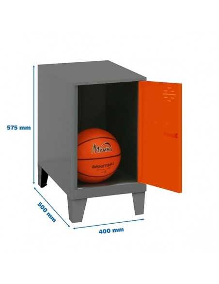 Armario Taquilla SIMON LOCKER Monobloque Mini 475x400x500+PIES ANT/NAR | Taquilla metálica SimonLocker para vestuarios y oficina
