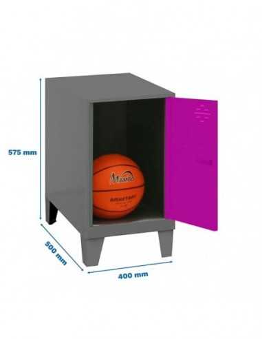 Armario Taquilla SIMON LOCKER Monobloque Mini 475x400x500+PIES ANT/ROS | Taquilla metálica SimonLocker para vestuarios y oficina
