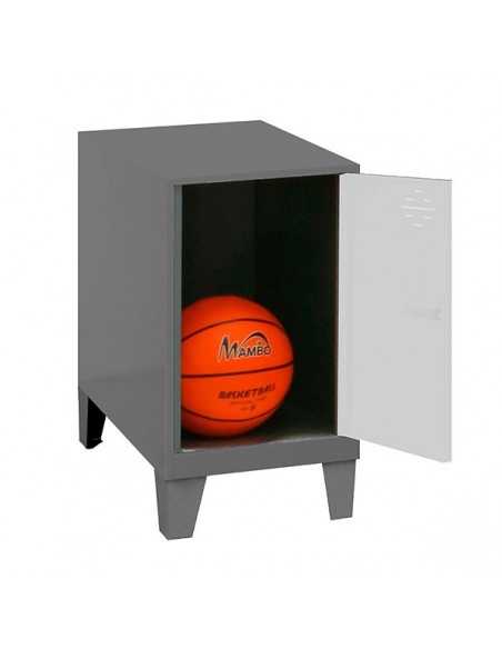 Armario Taquilla SIMON LOCKER Monobloque Mini 475x400x500+PIES AN/BCO | Taquilla metálica SimonLocker para vestuarios y oficinas