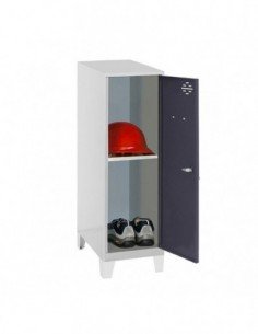 Armario Taquilla SIMON LOCKER Monobloque Mini + BAN. 915x400x500+PIES GR/AN | Taquilla metálica SimonLocker para vestuarios y of