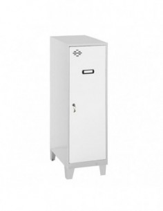 Armario Taquilla SIMON LOCKER Monobloque Mini + BAN. 915x400x500+PIES GR/BL | Taquilla metálica SimonLocker para vestuarios y of
