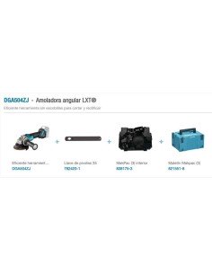 Mini Amoladora MAKITA DGA504 ZJ 125mm 18V LXT Solo Máquina 2