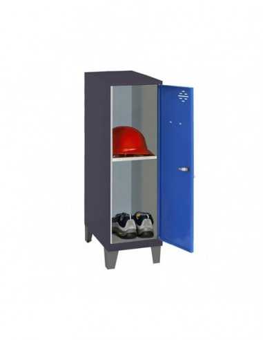 Armario Taquilla SIMON LOCKER Monobloque Mini + BAN. 915x400x500+PIES AN/AZ | Taquilla metálica SimonLocker para vestuarios y of