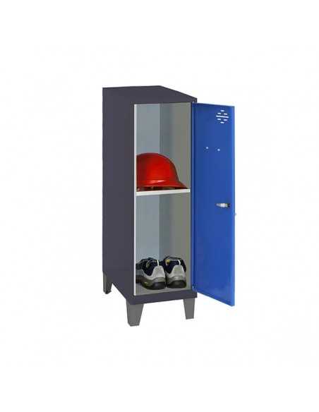 Armario Taquilla SIMON LOCKER Monobloque Mini + BAN. 915x400x500+PIES AN/AZ | Taquilla metálica SimonLocker para vestuarios y of