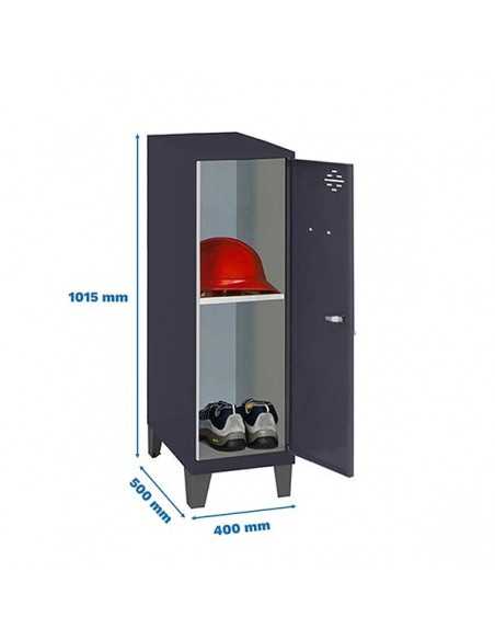 Armario Taquilla SIMON LOCKER Monobloque Mini + BAN. 915x400x500+PIES AN/AN | Taquilla metálica SimonLocker para vestuarios y of