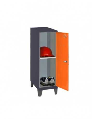 Armario Taquilla SIMON LOCKER Monobloque Mini + BAN. 915x400x500+PIES AN/NA | Taquilla metálica SimonLocker para vestuarios y of