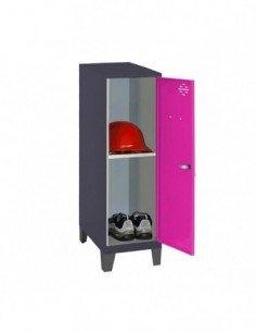 Armario Taquilla SIMON LOCKER Monobloque Mini + BAN. 915x400x500+PIES AN/RO | Taquilla metálica SimonLocker para vestuarios y of