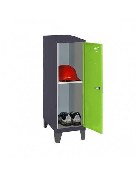 Armario Taquilla SIMON LOCKER Monobloque Mini + BAN. 915x400x500+PIES AN/VE | Taquilla metálica SimonLocker para vestuarios y of