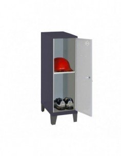 Armario Taquilla SIMON LOCKER Monobloque Mini + BAN. 915x400x500+PIES AN/GR | Taquilla metálica SimonLocker para vestuarios y of