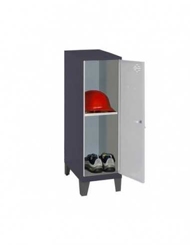 Armario Taquilla SIMON LOCKER Monobloque Mini + BAN. 915x400x500+PIES AN/GR | Taquilla metálica SimonLocker para vestuarios y of