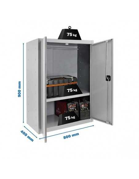 Armario Taquilla SIMON LOCKER PROF.Monobloque Multiusos 90x80x40 2/1 Gris | Taquilla metálica SimonLocker para vestuarios y ofic