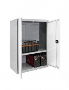 Armario Taquilla SIMON LOCKER PROF.Monobloque Multiusos 90x80x40 2/1 GR/BLA | Taquilla metálica SimonLocker para vestuarios y of