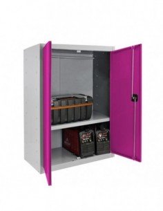Armario Taquilla SIMON LOCKER PROF.Monobloque Multiusos 90x80x40 2/1 GR/RS | Taquilla metálica SimonLocker para vestuarios y ofi