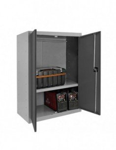 Armario Taquilla SIMON LOCKER PROF.Monobloque Multiusos 90x80x40 2/1 GR/AN | Taquilla metálica SimonLocker para vestuarios y ofi