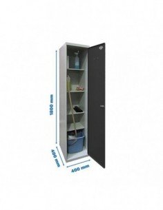 Armario Taquilla SIMON LOCKER PROF.Monobloque CLEANING 180x40x40 1/4 GR/AN | Taquilla metálica SimonLocker para vestuarios y ofi 2