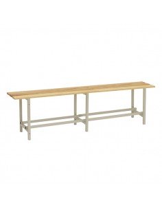 Armario Taquilla SIMON LOCKER Monobloque  WOOD BENCH 1500 | Taquilla metálica SimonLocker para vestuarios y oficinas