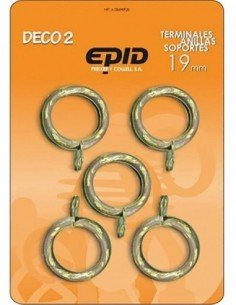 Anilla Cortina EPID Conjunto 10 anillas hierro con cancamo