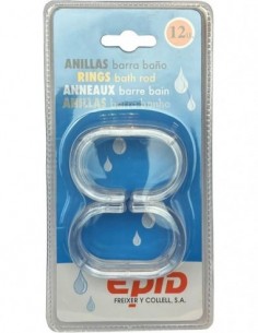 Anilla Cortina baño EPID Transparente Bolsa 12 Unidad |