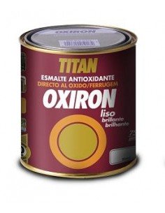 Pintura Esmalte OXIRON TITAN Liso satinado Negro375 ml |