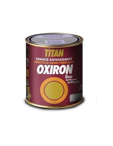 Pintura Esmalte OXIRON TITAN Liso satinado Negro375 ml |