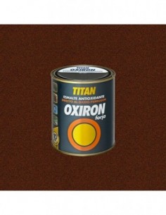Pintura Esmalte OXIRON TITAN Martelé Marrón 4L | Esmalte