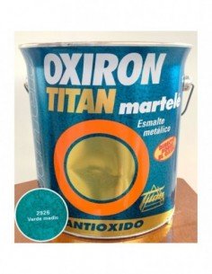 Pintura Esmalte OXIRON TITAN Martelé Verde Medio 4 L |