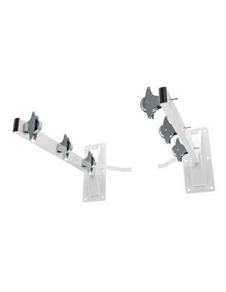 Tendedero de Pared Lateral AMIG Mod. 3 Acero Blanco Epoxi con Poleas
