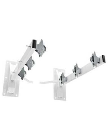Tendedero de Pared Lateral AMIG Mod. 3 Acero Blanco Epoxi con Poleas
