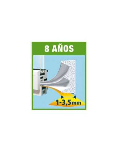 Burlete de caucho CLASSIC Perfil E de TESAMOLL Blanco