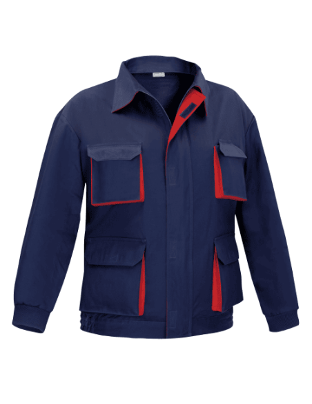 Cazadora VESIN Cargo Bicolor Tergal L5000 Azul Marino/Rojo T-52 – Compra online | Ferretería CAHERSA