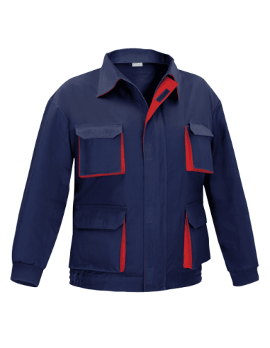 Cazadora VESIN Cargo Bicolor Tergal L5000 Azul Marino/Rojo T-58 – Compra online | Ferretería CAHERSA