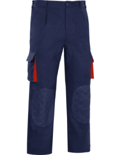 Pantalón VESIN Bicolor Azul/Rojo Mod. Cargo T-40 – Compra online | Ferretería CAHERSA