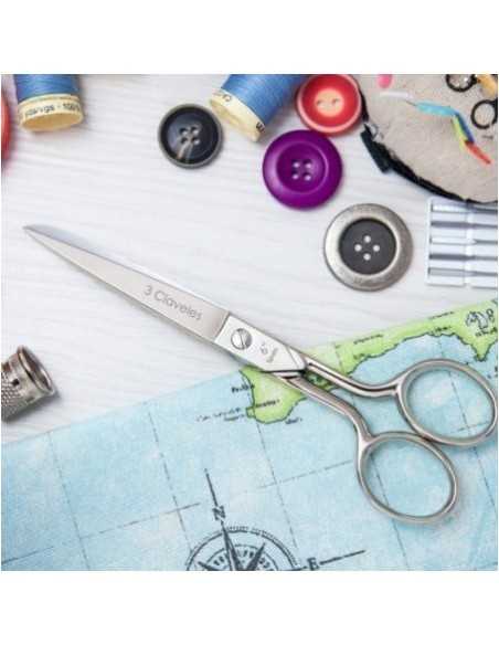 Tijera Costura Varios Usos 3 CLAVELES Castellana 6" | 3 Claveles | Ferretería Cahersa