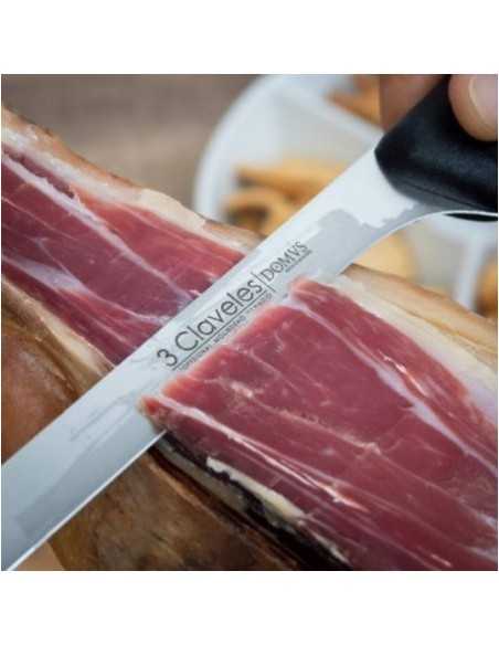 Cuchillo Jamonero Domvs 3 CLAVELES 25 cm 10" | 3 Claveles | Ferretería Cahersa