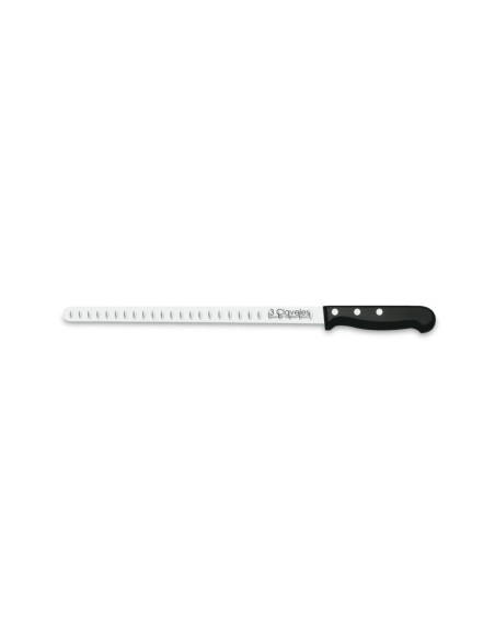 Cuchillo Jamonero 3 CLAVELES Alveolado punta roma POM 29 cm 11.5" | 3 Claveles | Ferretería Cahersa