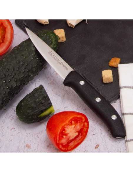 Cuchillo Verduras 3 CLAVELES Domvs 9 cm 00950 | 3 Claveles | Ferretería Cahersa