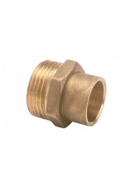 Entronque Soldar Macho 243 GCu Metalgrup | Conexiones de latón para fontanería seguras y duraderas