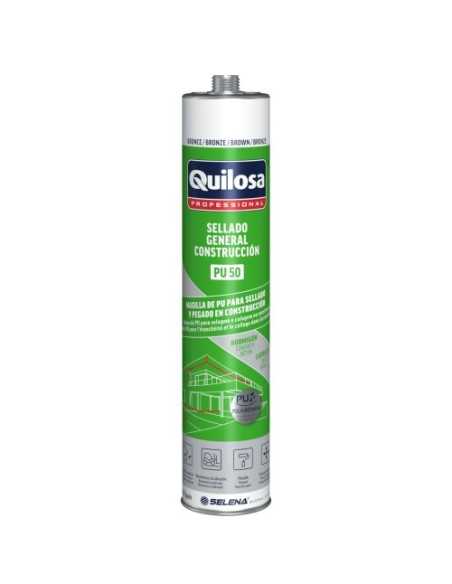Sellador QUILOSA PU 50 marrón 600ml de poliuretano