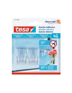 Gancho adhesivo para superficies transparentes y vidrio tesa® 1 kg