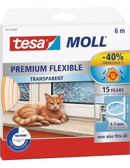 Burlete TESA Silicona 6 X 9mm Transparente | TESA