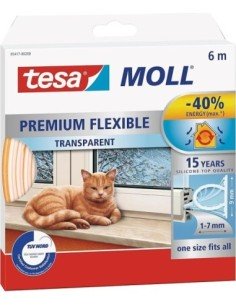 Burlete TESA Silicona 6 X 9mm Blanco | TESA profesional