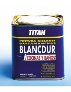 Pintura quitaesmalte TITAN Blancdur mate blanco 750 ml