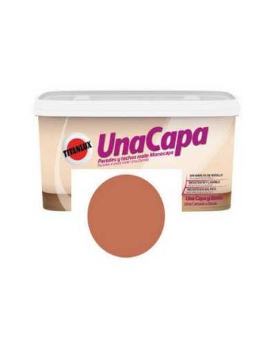 Pintura plastica una capa TITAN rojo teja 5L TINTALUX |
