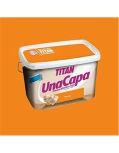 Pintura plastica una capa TITAN naranja 5L TINTALUX |