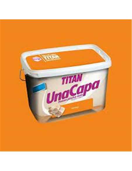 Pintura plastica una capa TITAN naranja 5L TINTALUX |